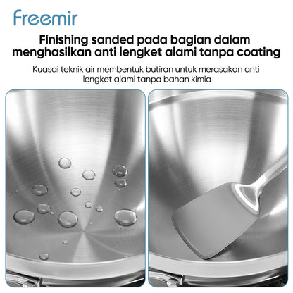 Seri Air SUS 316 Stainless Steel Frying Pan 24 CM