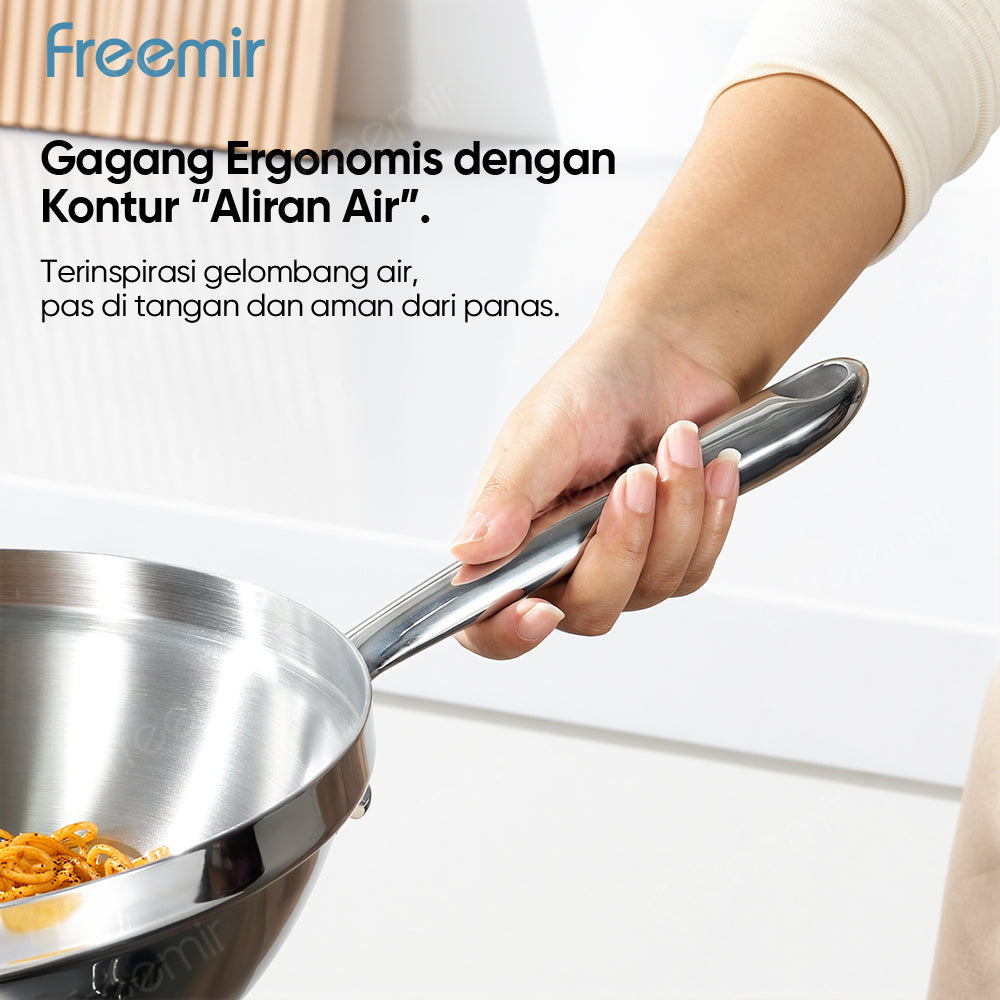 Seri Air SUS 316 Stainless Steel Frying Pan 24 CM