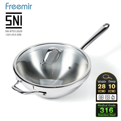 Seri Air SUS 316 Stainless Steel Frying Pan 24 CM