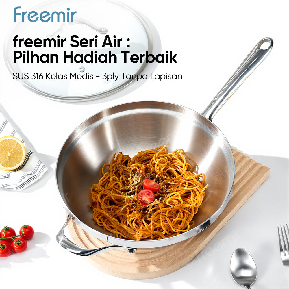 Seri Air SUS 316 Stainless Steel Frying Pan 24 CM