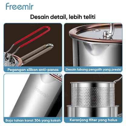 Freemir Stainless Steel Deep Fryer with Clip