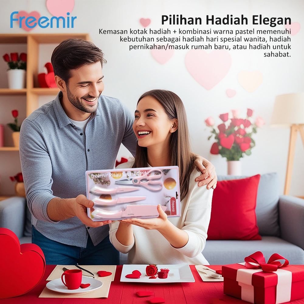 freemir 4 Pcs Pisau - Pink