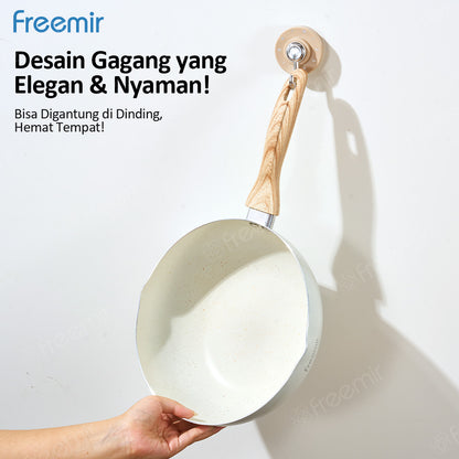 Freemir 24 CM Non-Stick Wok Pan with Two Pour Spouts