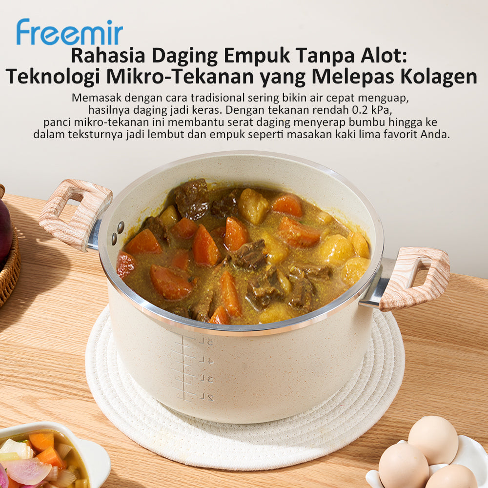freemir Panci  24 dengan Micro Pressure 5.5L Double Bottom
