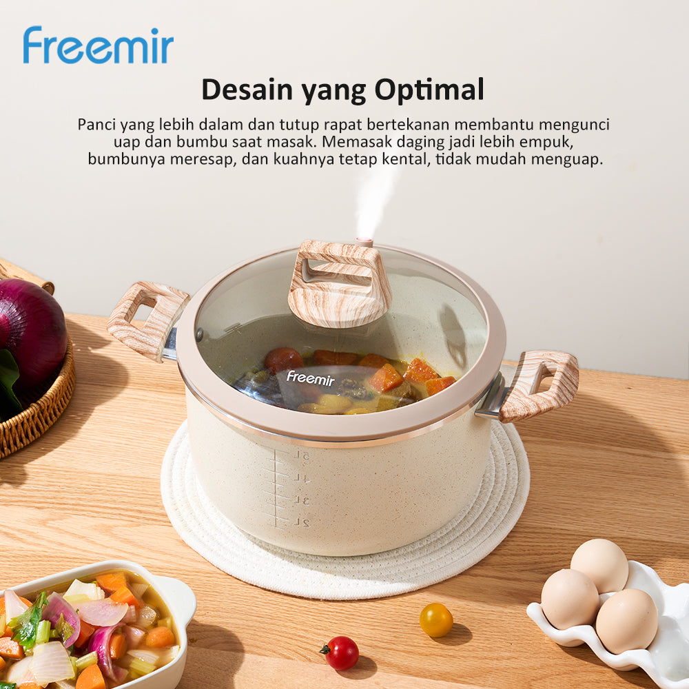 freemir Panci  24 dengan Micro Pressure 5.5L Double Bottom