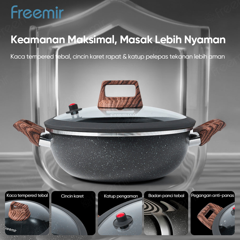 freemir Wok Pan 3L Micro Pressure 24 CM