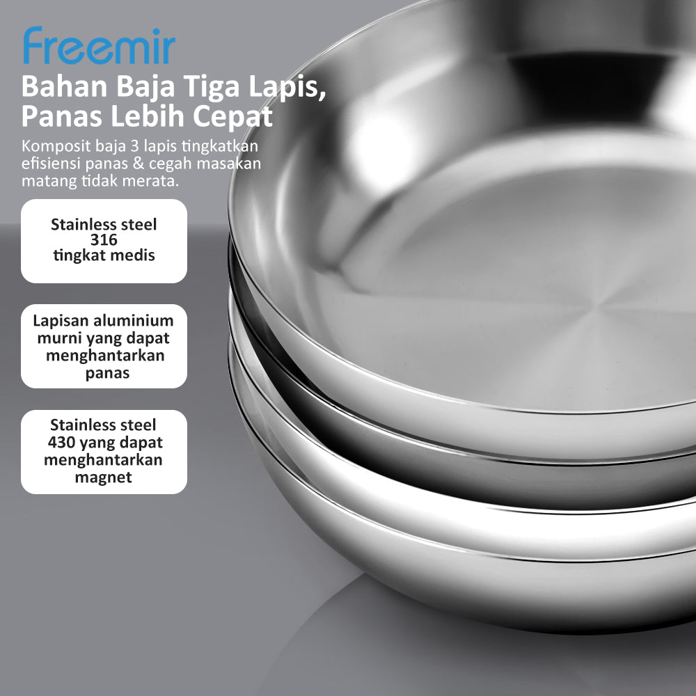 freemir Wajan Penggorengan 24 CM Double Bottom