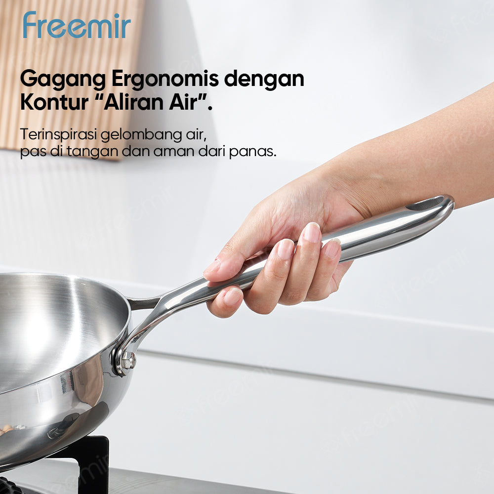Seri Air Stainless Steel Fry Pan 24 CM