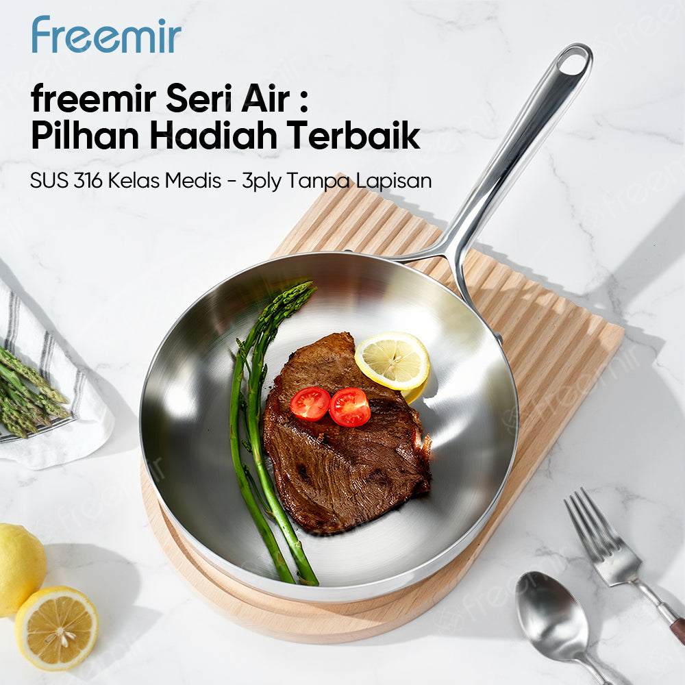 Seri Air Stainless Steel Fry Pan 24 CM