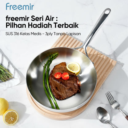 Seri Air Stainless Steel Fry Pan 24 CM