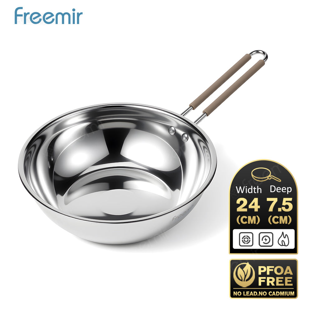 freemir Wajan Penggorengan 24 CM Stainless Steel