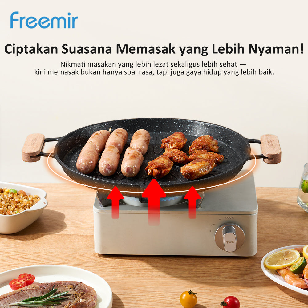freemir Loyang Panggang Anti Lengket 32 CM Single Bottom