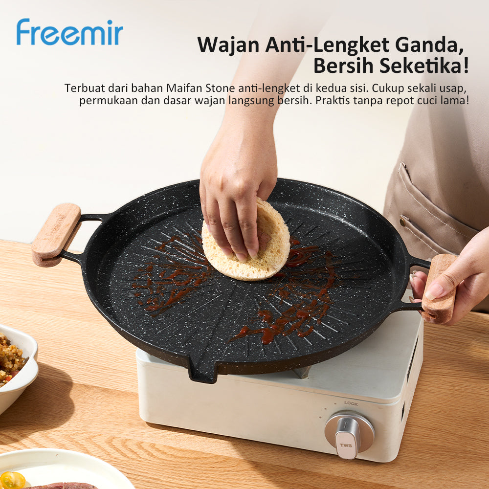 freemir Loyang Panggang Anti Lengket 32 CM Single Bottom