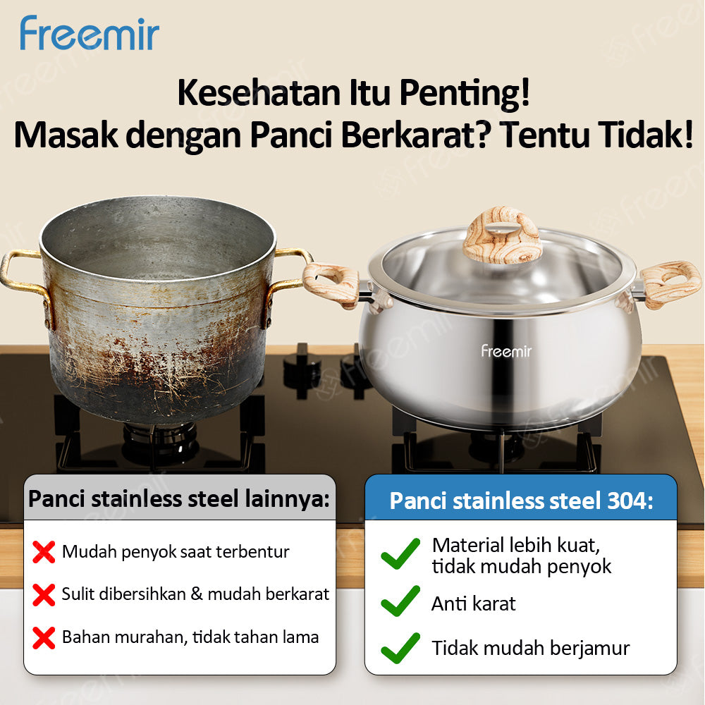 freemir Gemoy Pan 24 CM Stainless Steel