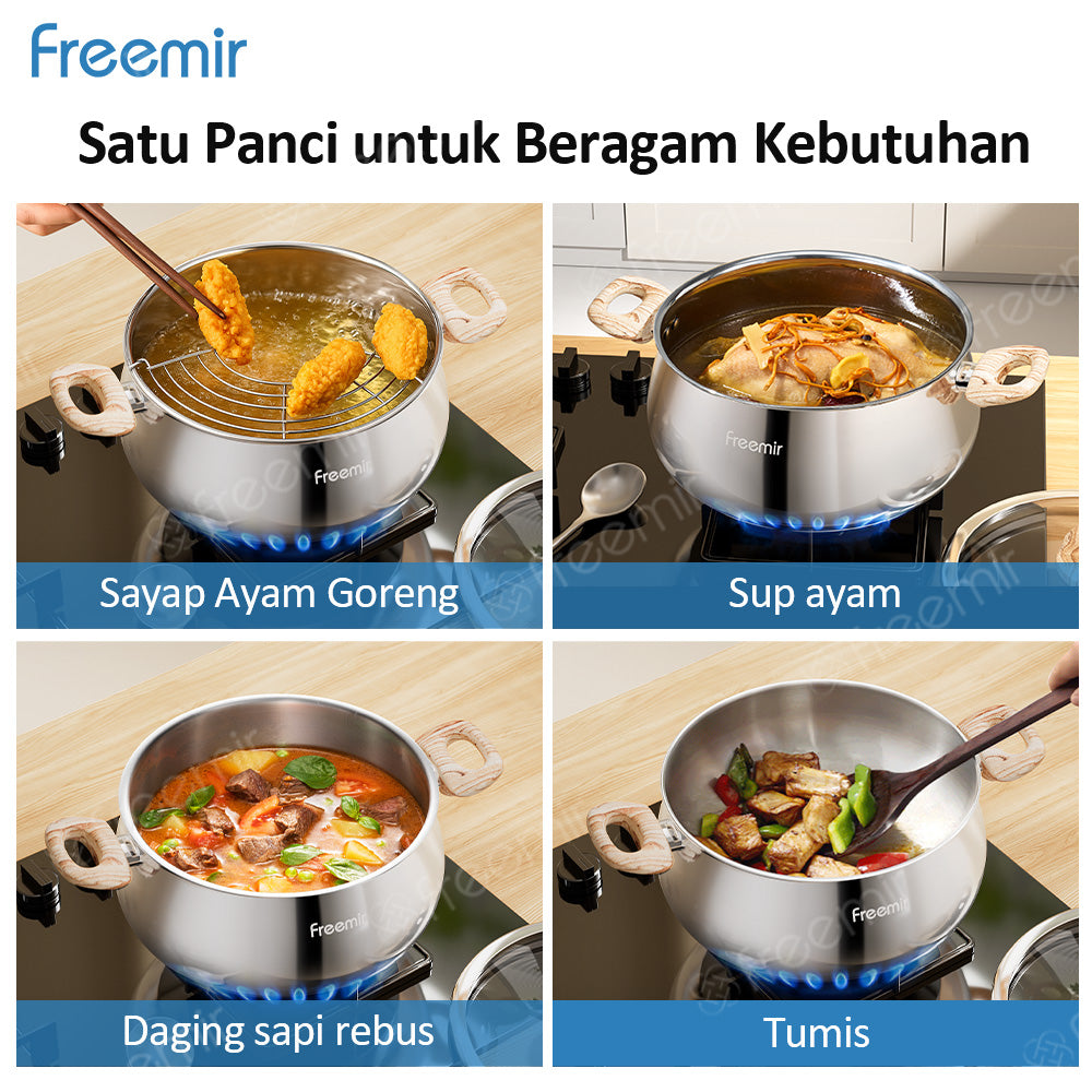 freemir Gemoy Pan 24 CM Stainless Steel