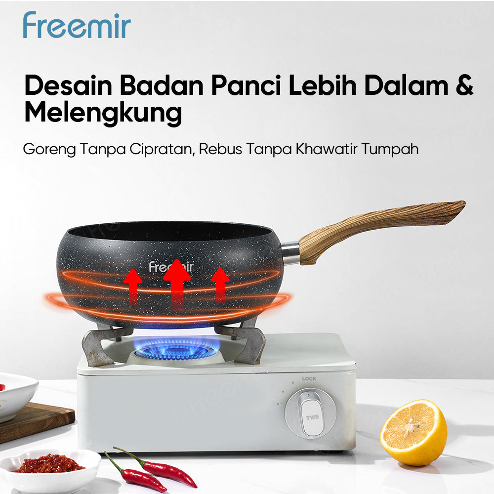 freemir Wok Pan 20 CM Anti Lengket