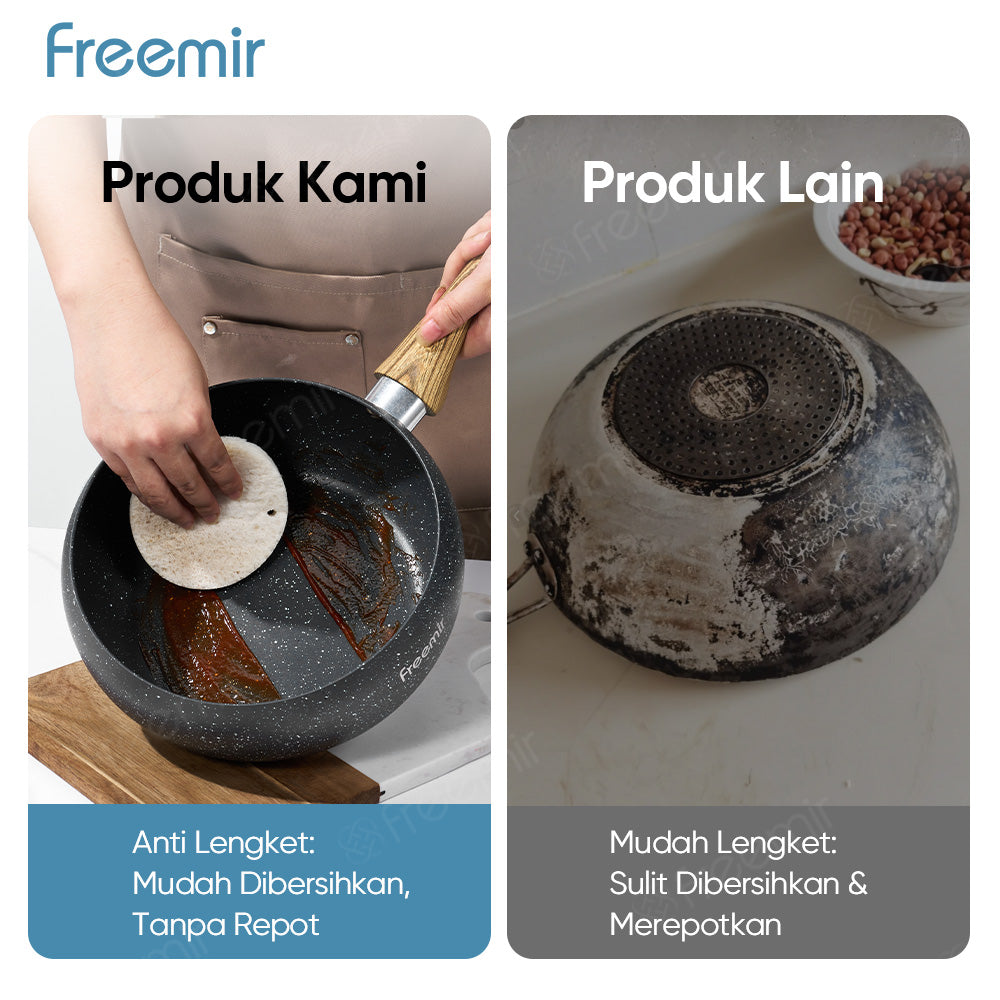 freemir Wok Pan 20 CM Anti Lengket