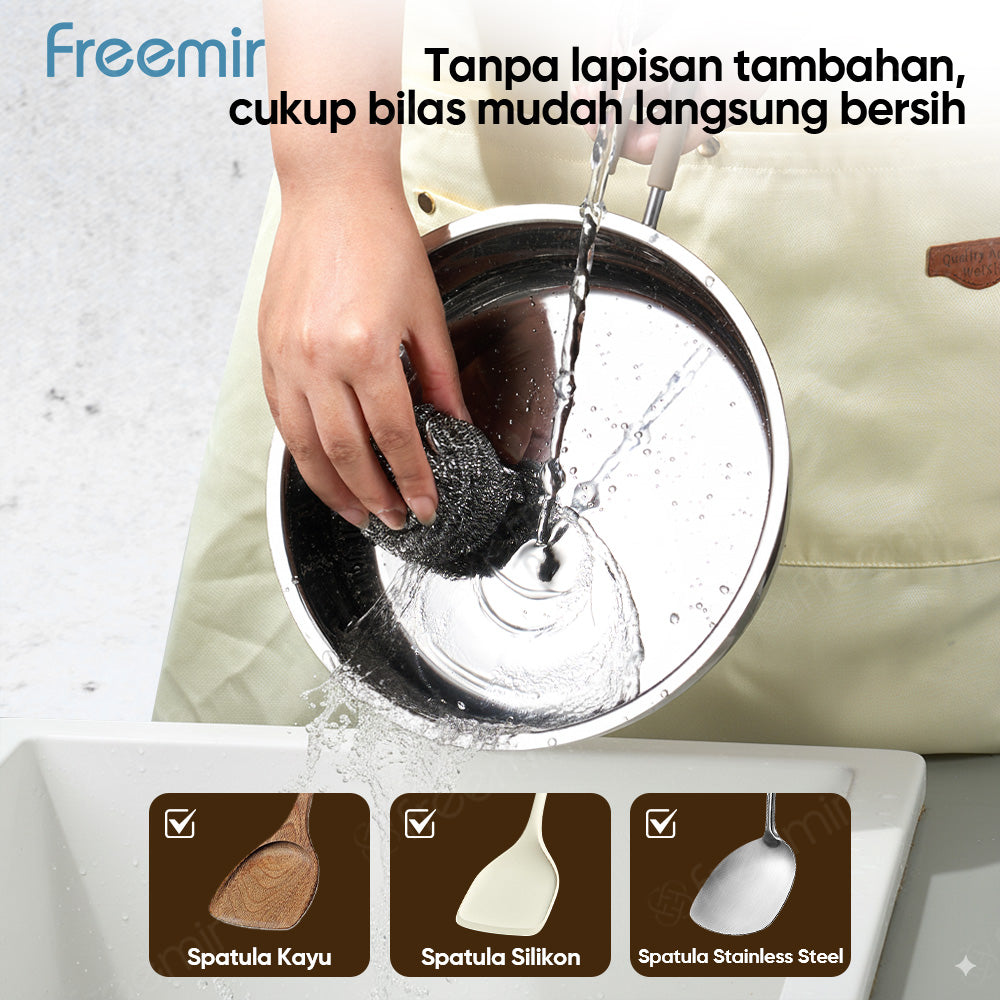 freemir Wajan Penggorengan 20 CM Stainless Steel