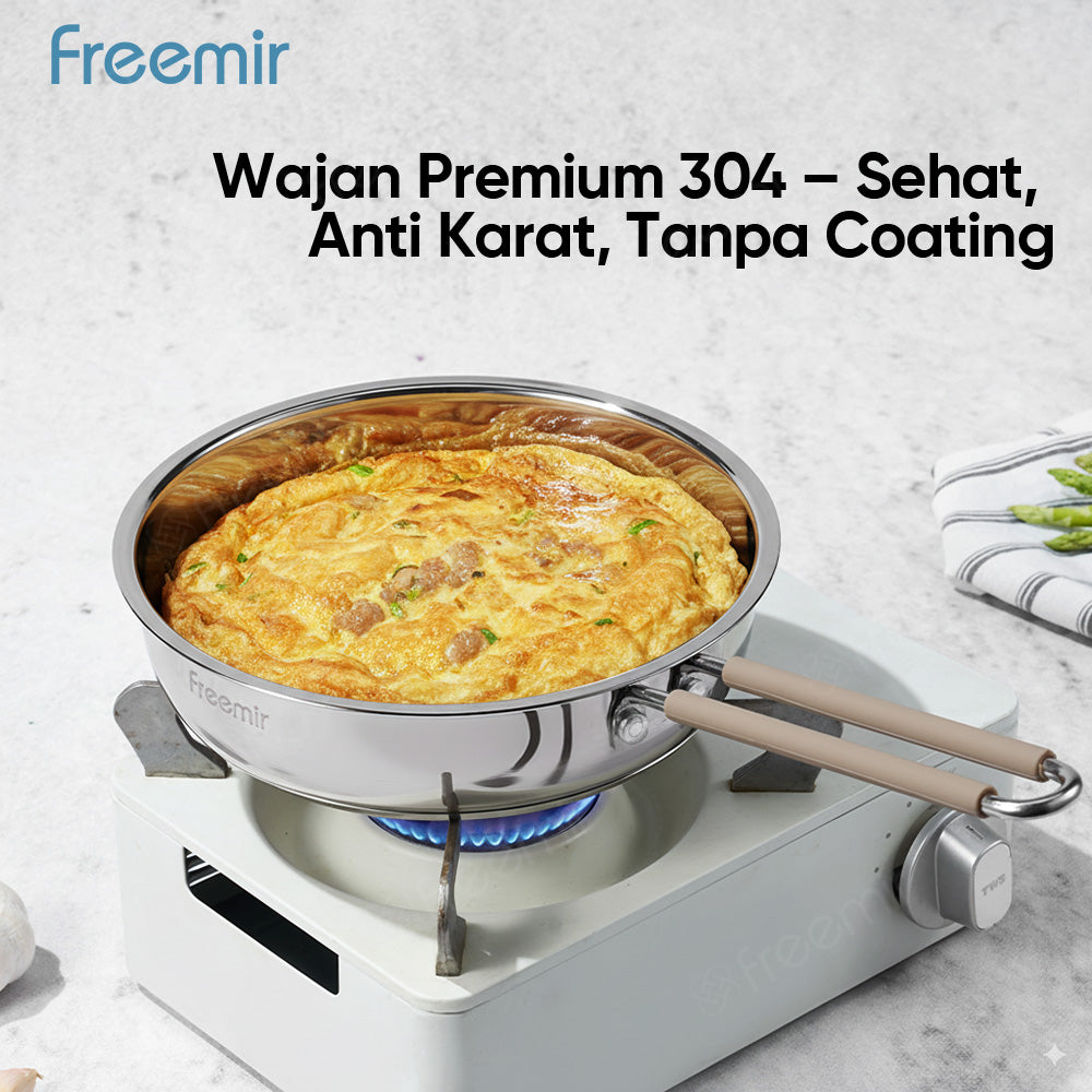 freemir Wajan Penggorengan 20 CM Stainless Steel