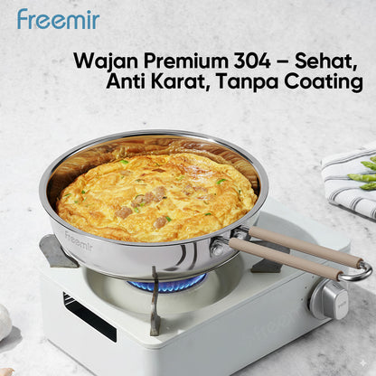 freemir 20 CM Stainless Steel Frying Pan