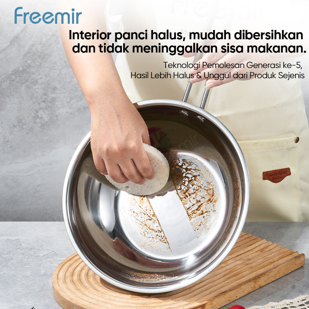 Seri Api 5 Set Stainless Steel Double Bottom