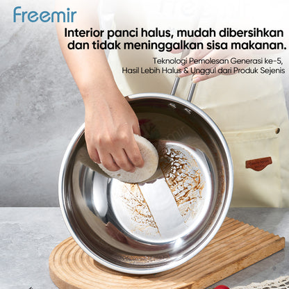 freemir Api Series 5 Set Stainless Steel Double Bottom