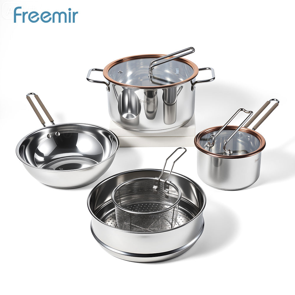 freemir Api Series 5 Set Stainless Steel Double Bottom