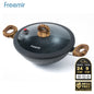 freemir Wajan & Saucepan Nasional Anti Lengket 2in1 dengan Dual Handle - Hitam