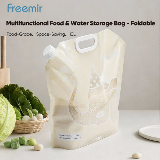 freemir Kantong Penyimpanan Multifungsi 10L Anti Bocor Untuk Air & Makanan Food Grade Beige