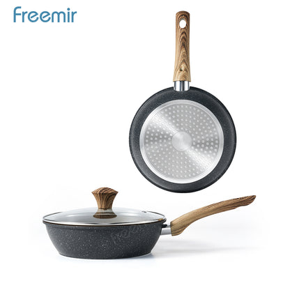 freemir Wajan Anti Lengket 24cm Titanium Blue Diamond - Hitam